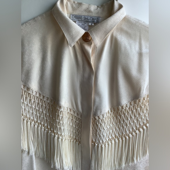 EUC vintage silk western blouse - Picture 3 of 16